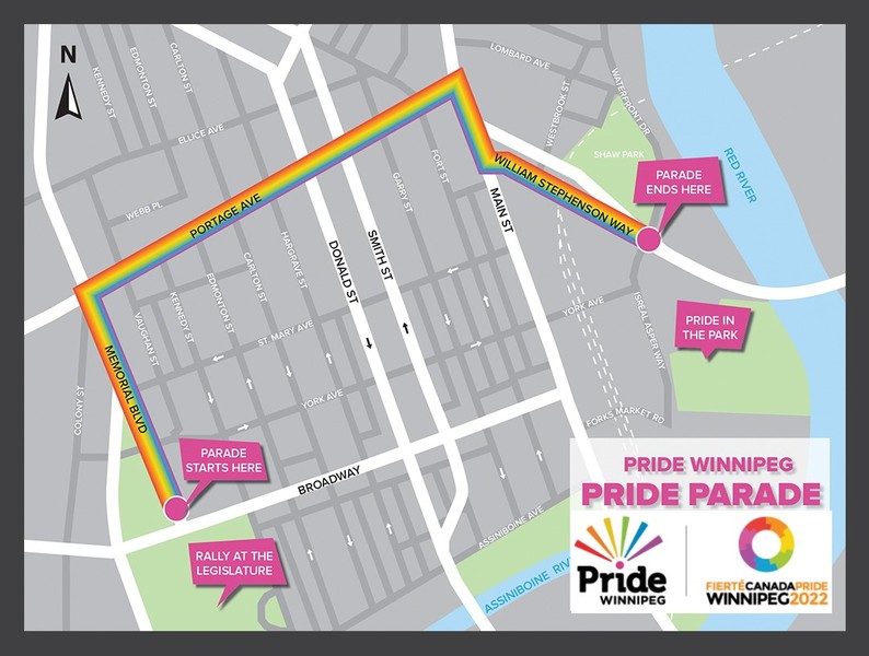 2022 Pride Parade Route