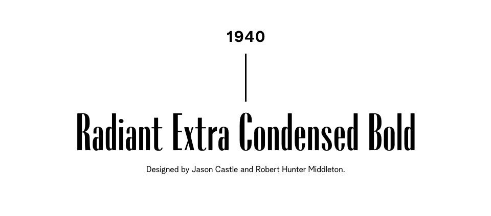 1940 - Radiant Extra Condensed Bold