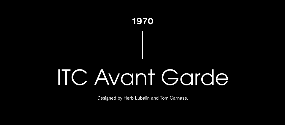 1970 - ITC Avant Garde