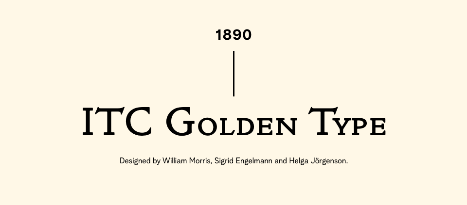 1890 - ITC Golden Type