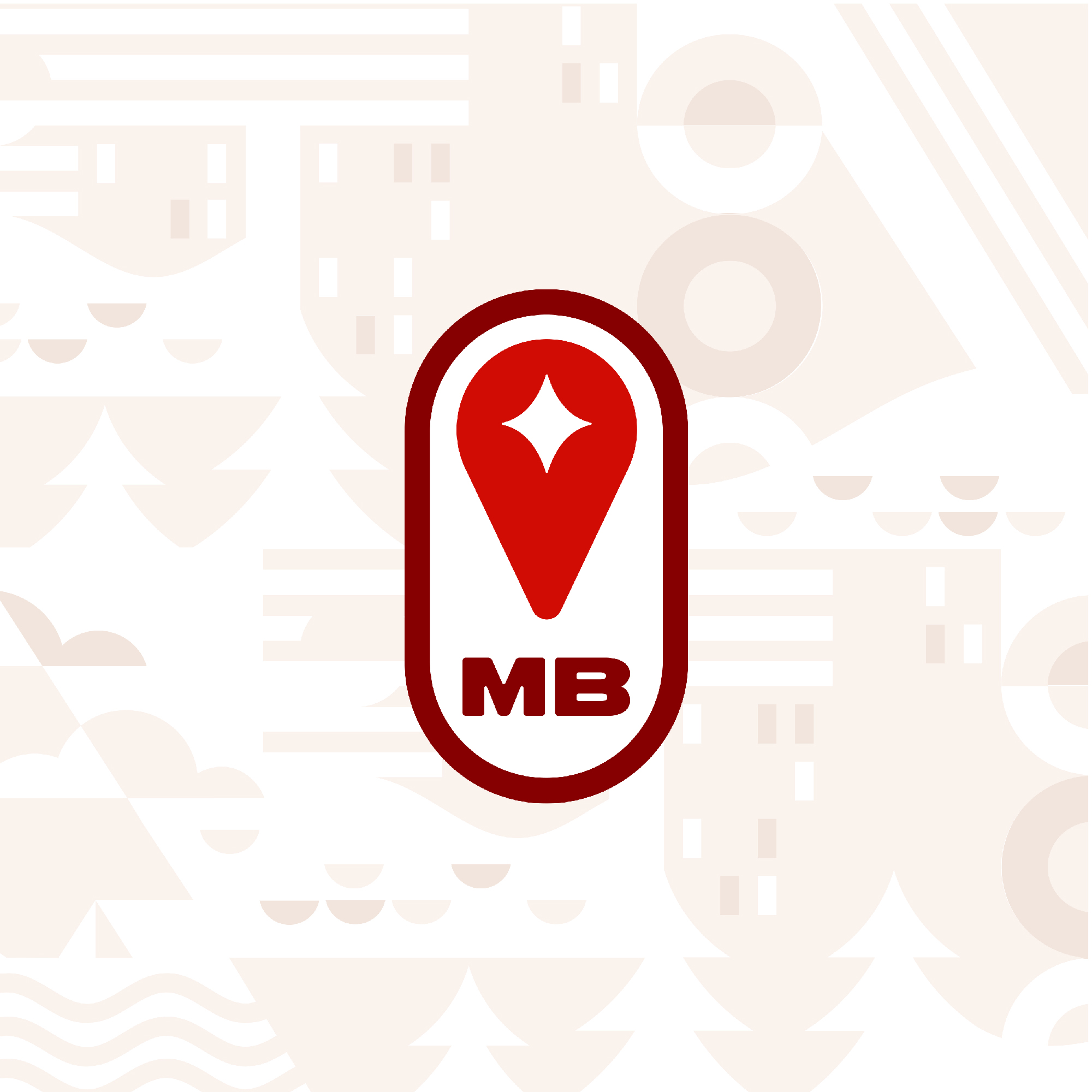 Manitoba location pin motif
