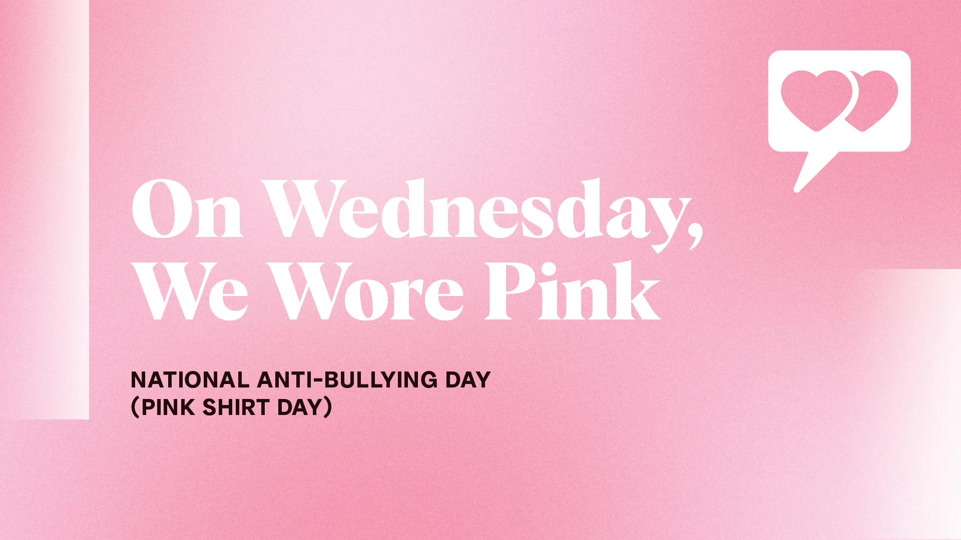 Pink Shirts stand against bullying 