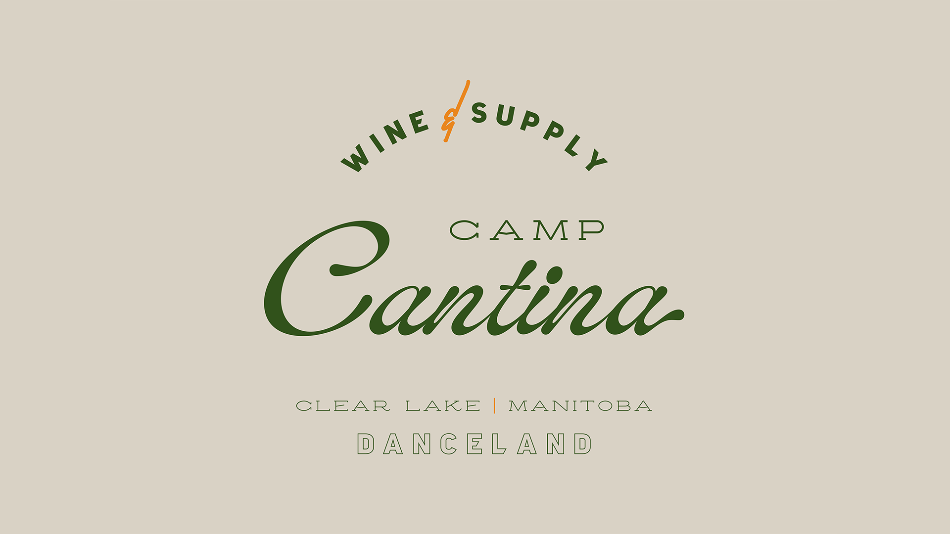 Brand design for Camp Cantina in Clear Lake, Manitoba