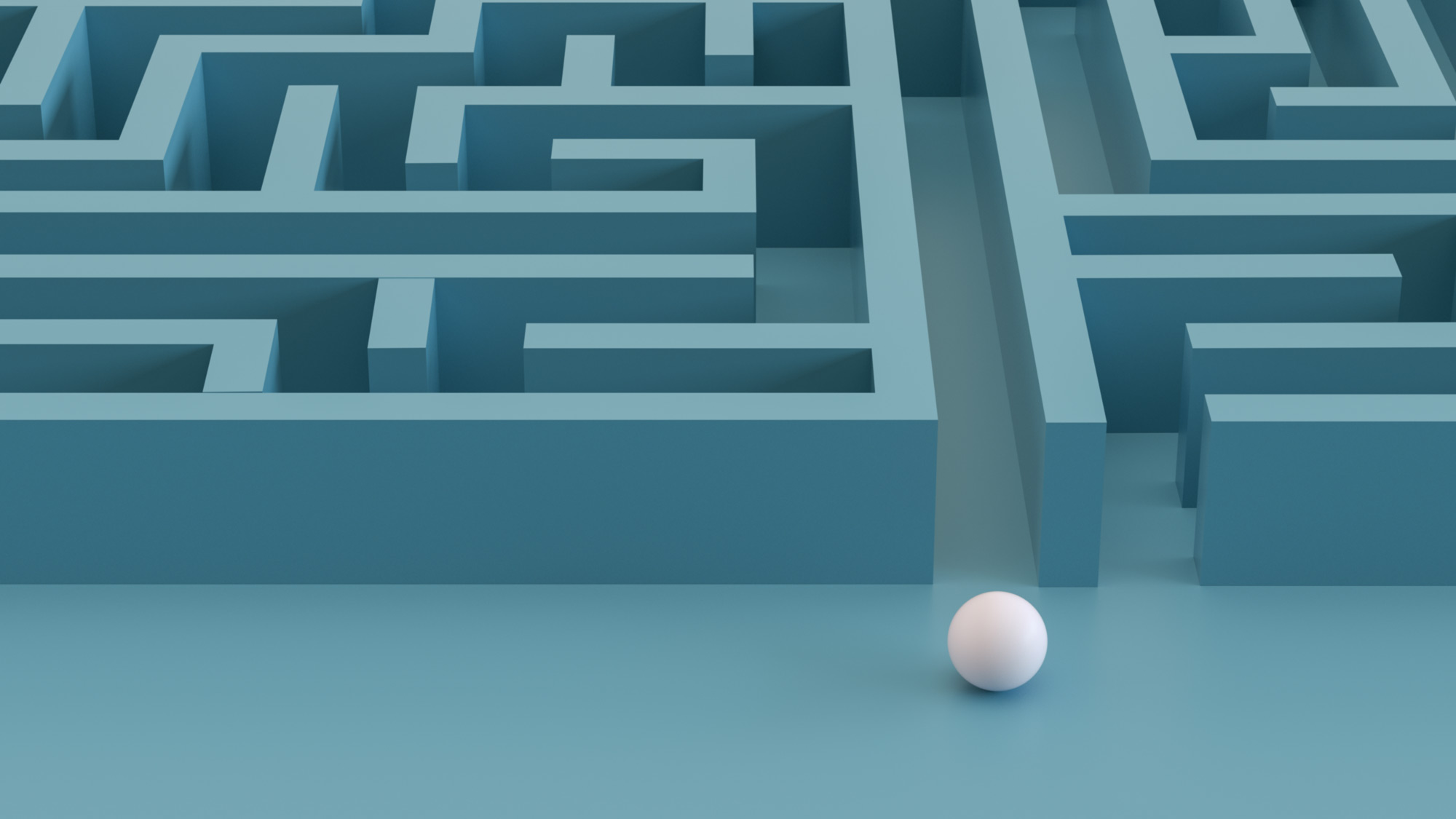 Maze Concept 3D Render